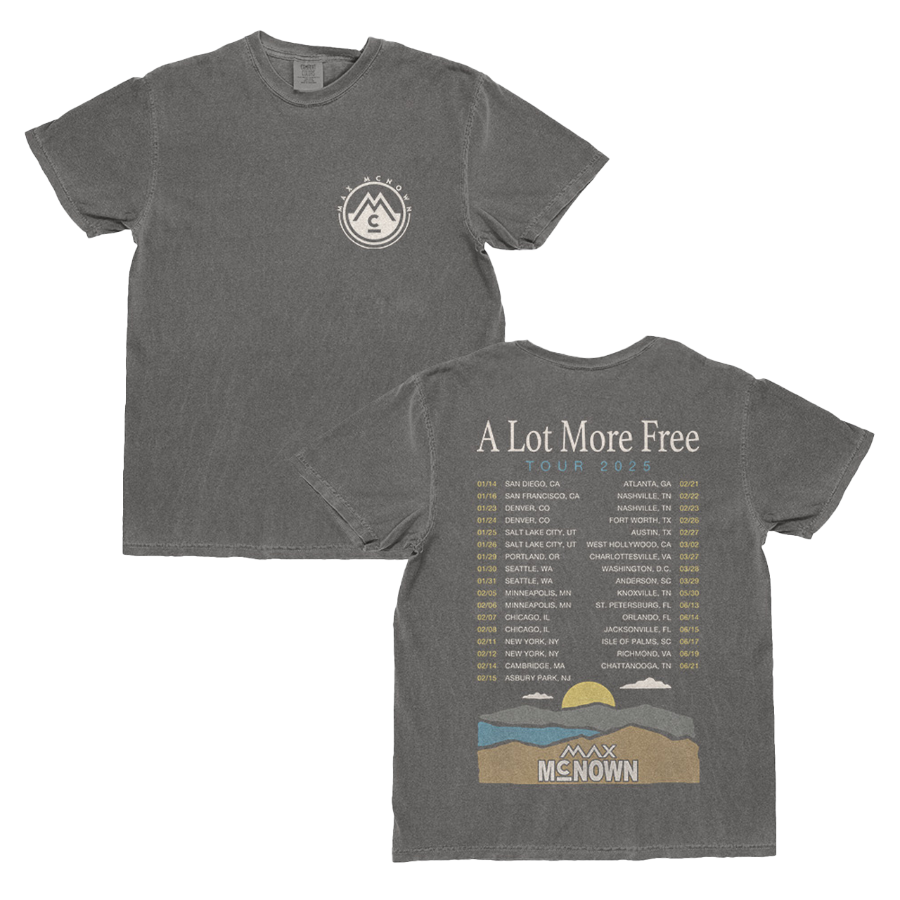 Pepper t-shirt with mountain design