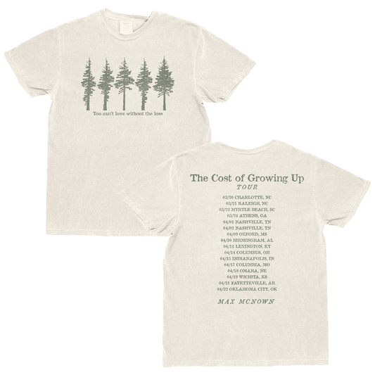 Cost of Growing Up Spring 26 Tour Tee