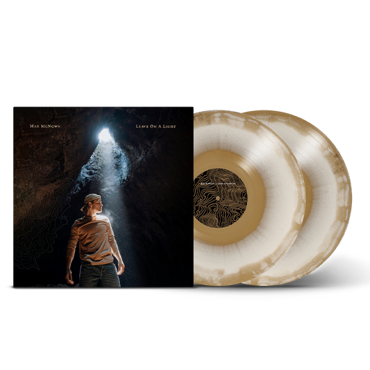 (PRE-ORDER) AUTOGRAPHED - Leave On A Light Vinyl (Artist Exclusive Gold & White)