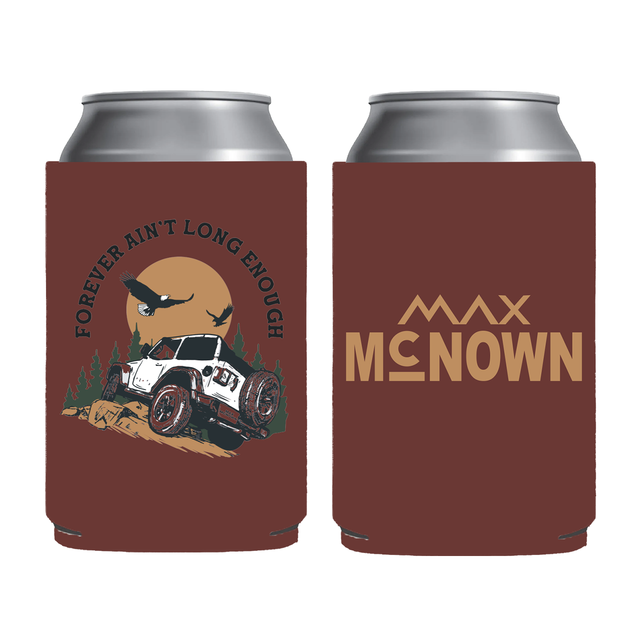 Red Forever Jeep Koozie