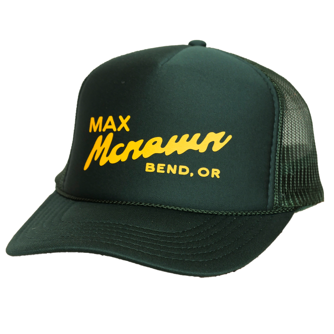Retro Logo Green Trucker Hat