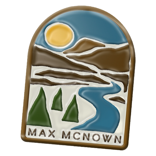 River Scene Enamel Pin