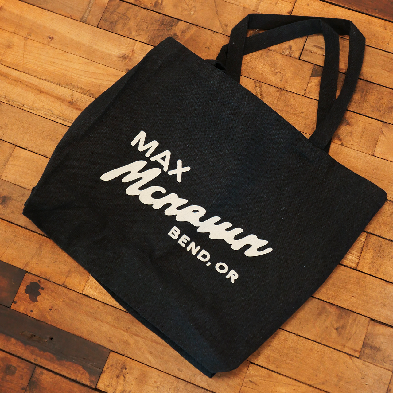 Retro Logo Black Tote